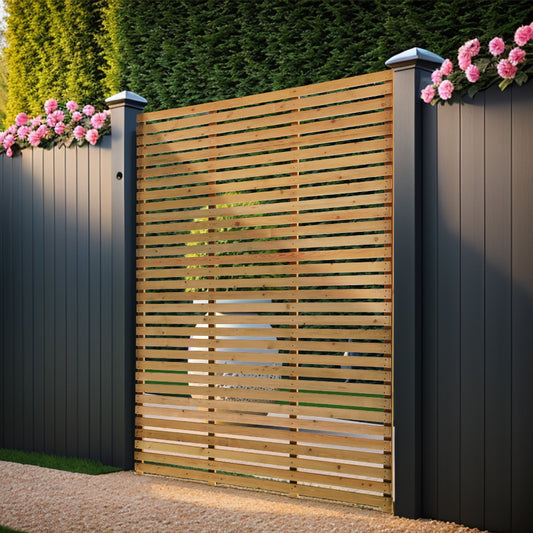 180CM Wide Pine Wood Garden Fence