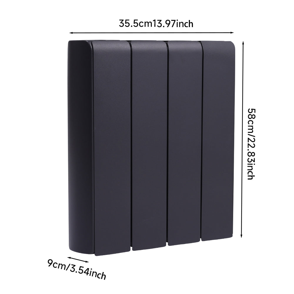 Black Wall Mounted Electric Ceramic Radiator Space Heater