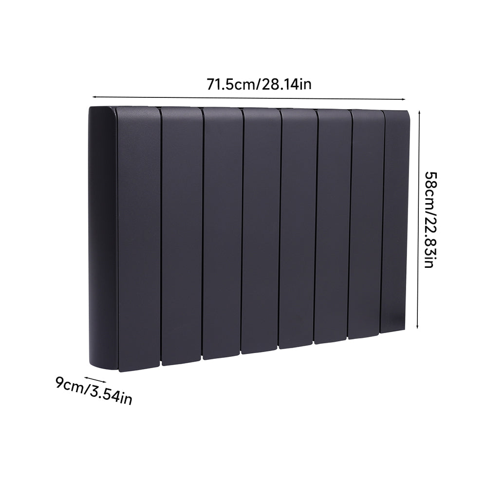 Black Wall Mounted Electric Ceramic Radiator Space Heater