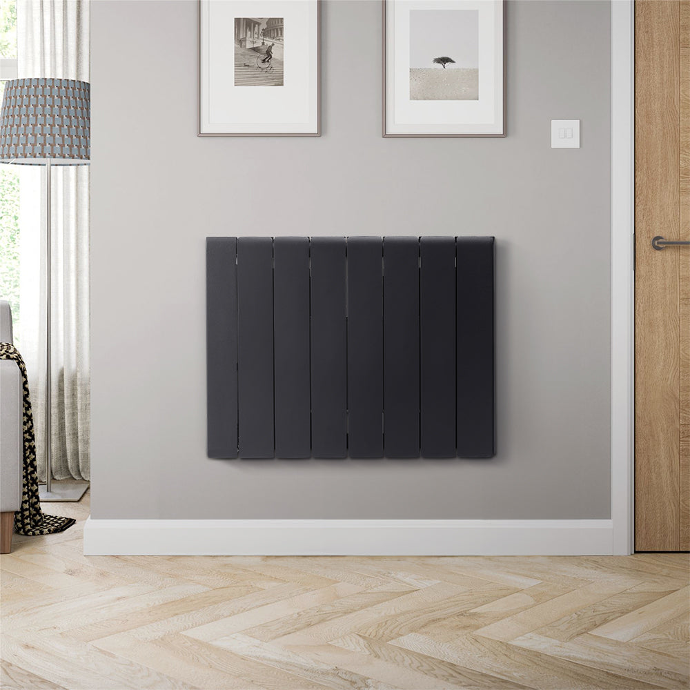 Black Wall Mounted Electric Ceramic Radiator Space Heater