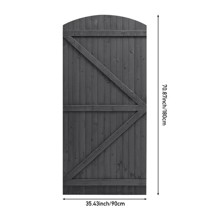 Semi Braced Arch Top Strong Wooden Garden Gate