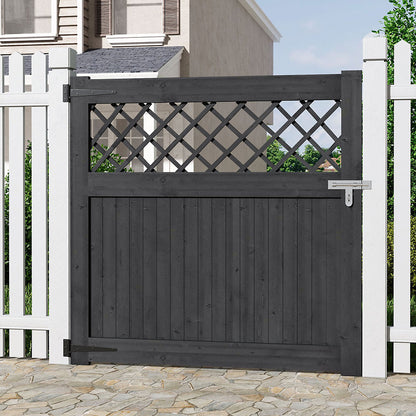 Rhombus Garden Wood Fence Gate