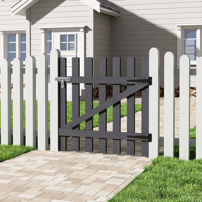Garden Wood Fence Gate with Latch