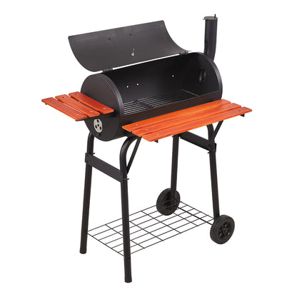 Portable Barrel Charcoal BBQ Grill