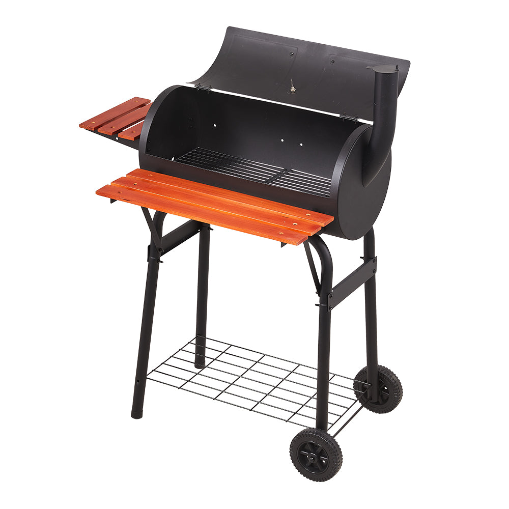 Portable Barrel Charcoal BBQ Grill