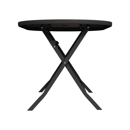 Outdoor/Indoor Metal Folding Table with Umbrella Hole