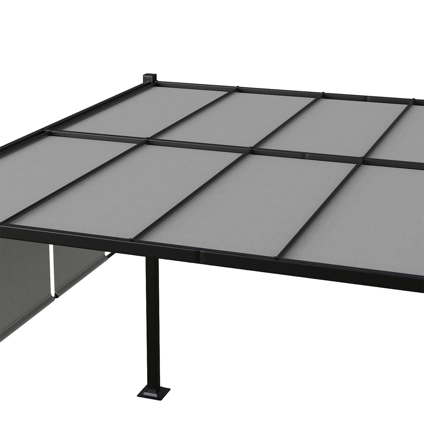 Outdoor Pergola with Retractable Canopy