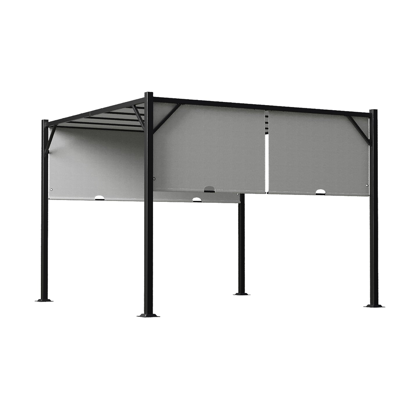 Outdoor Pergola with Retractable Canopy
