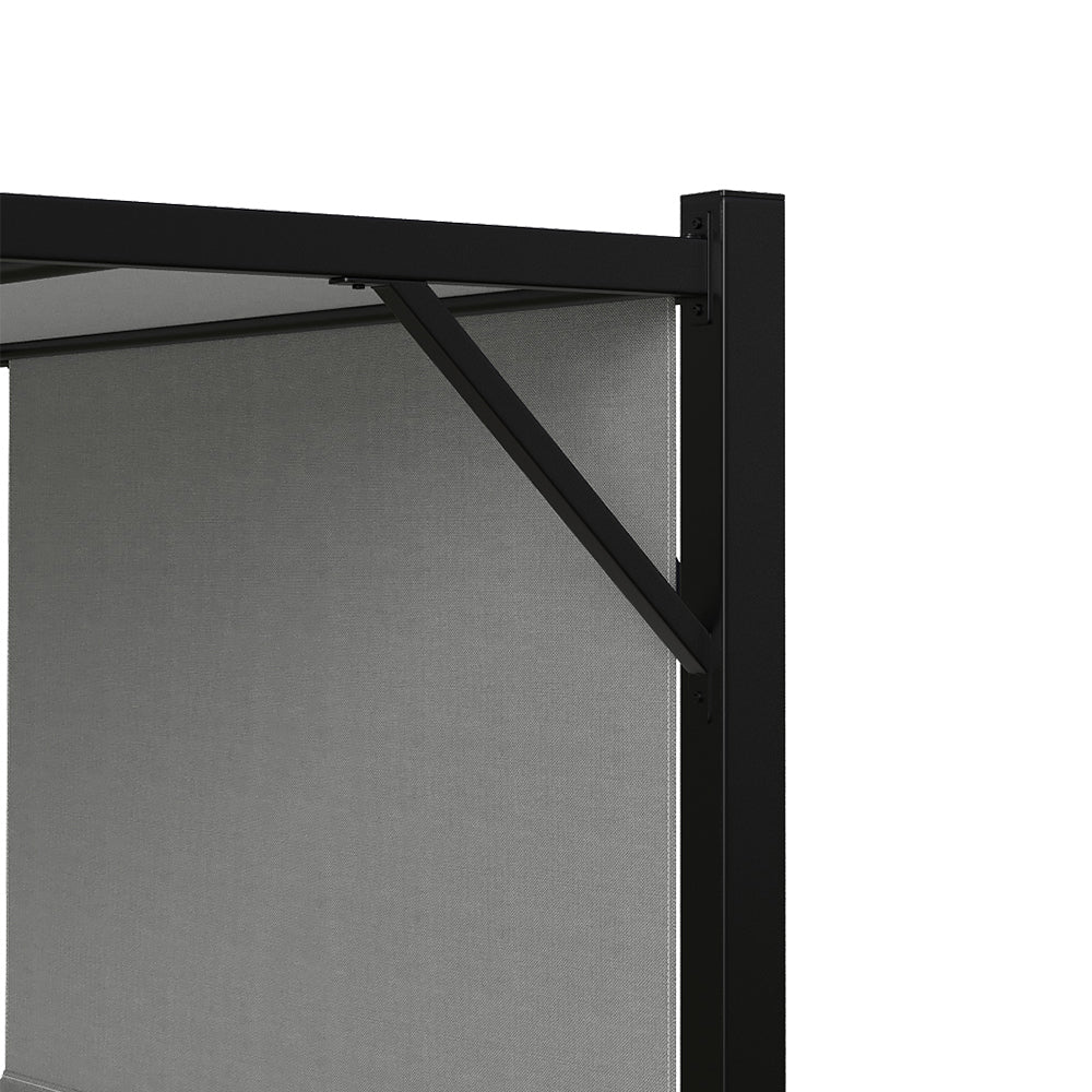 Garden Retractable Pergola with Canopy
