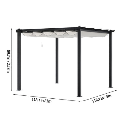 Retractable Roof Aluminium Pergola