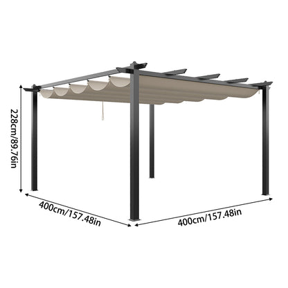 Adjustable Roof Aluminum Pergola