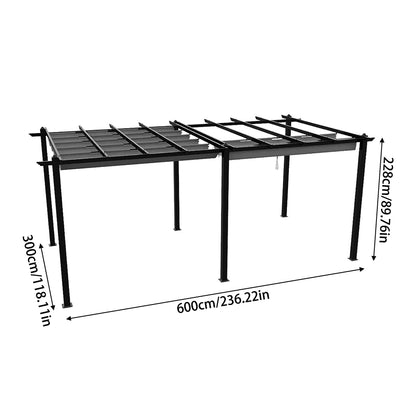 Aluminium Pergola with Retractable Roof