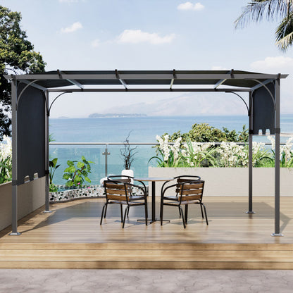 Outdoor Pergola with Adjustable Canopy