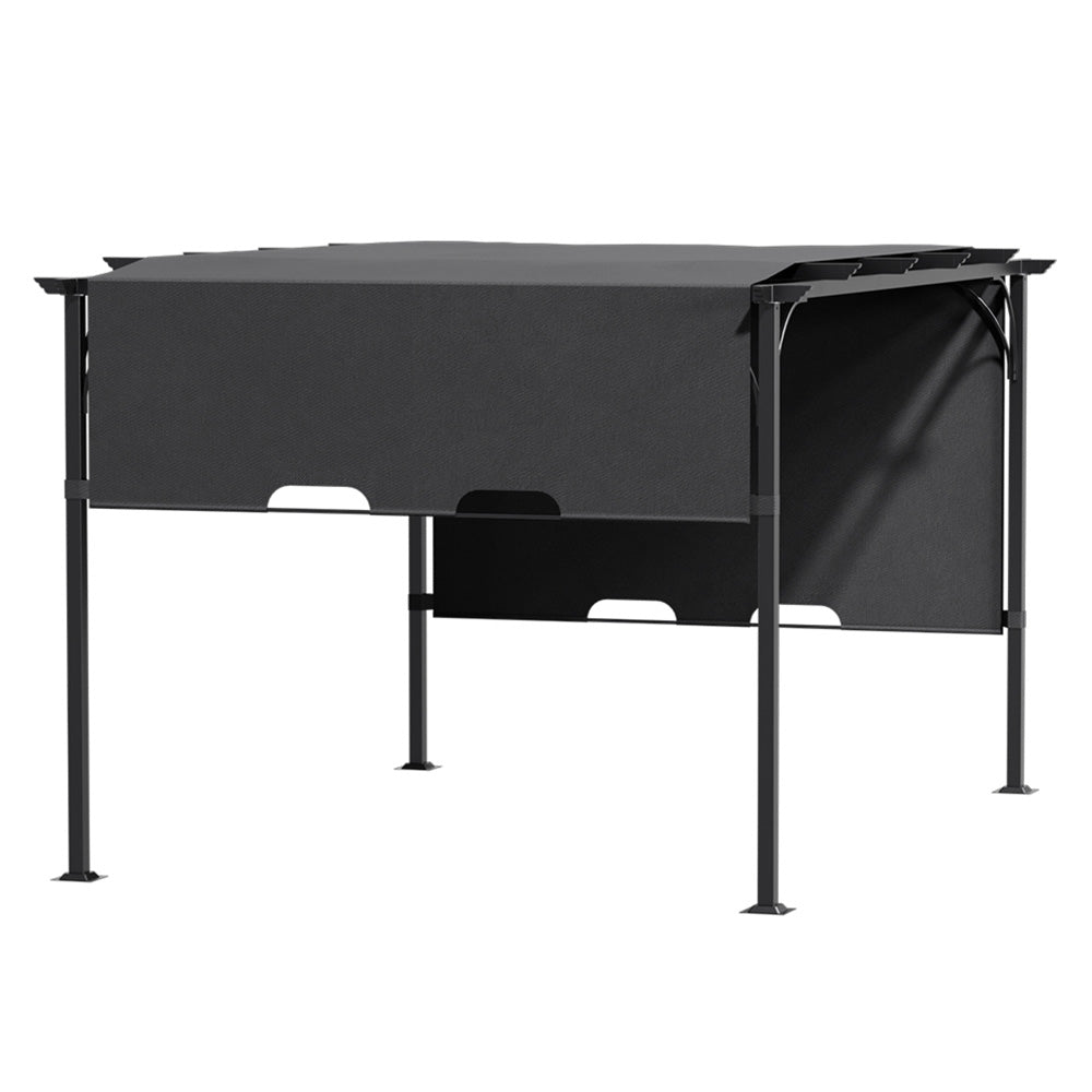 Outdoor Pergola with Adjustable Canopy