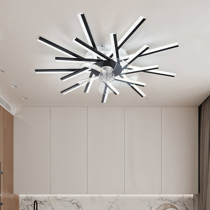 Remote-Controlled Ceiling Fan with Dimmable LED Light