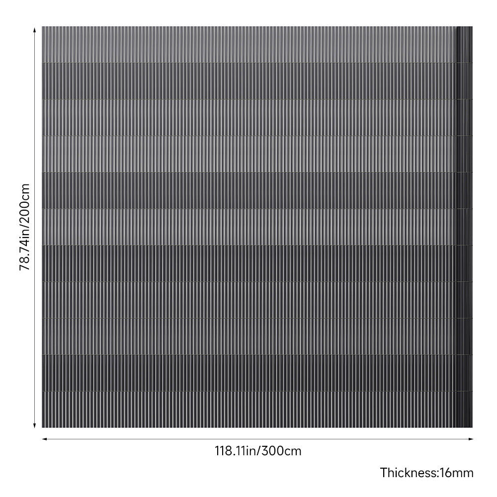 Windproof & Waterproof PVC Privacy Screen