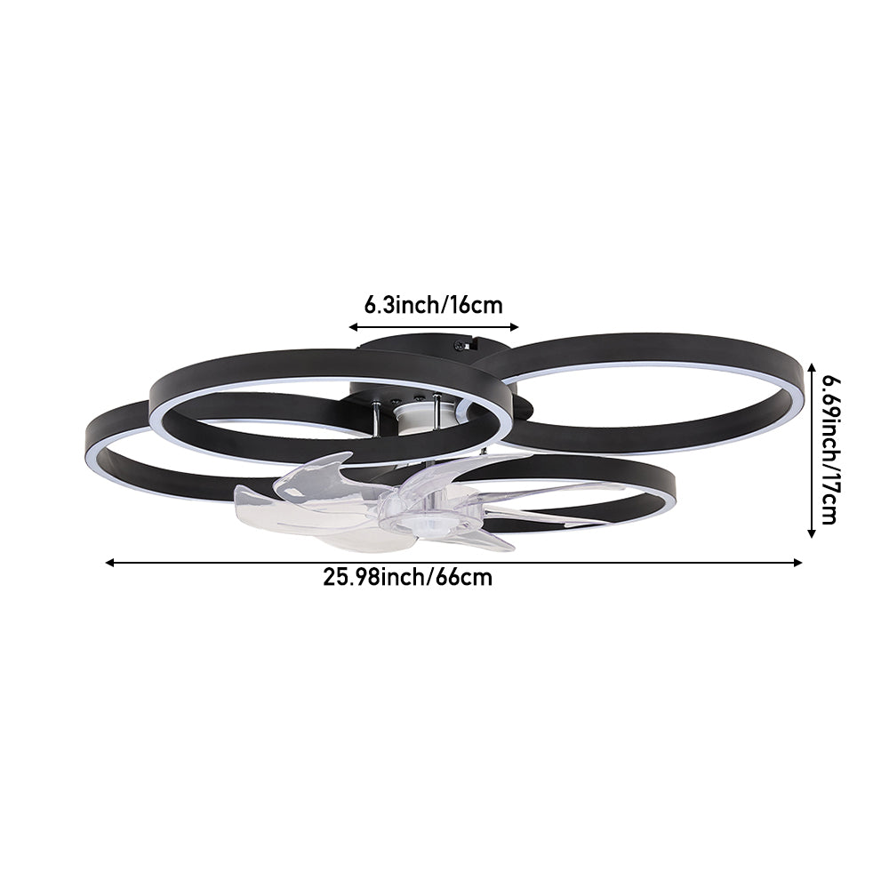 Modern LED Ceiling Light with Fan