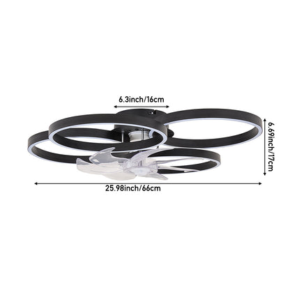 Modern LED Ceiling Light with Fan