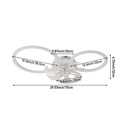 Modern Ceiling Fan & LED Lighting Fixture