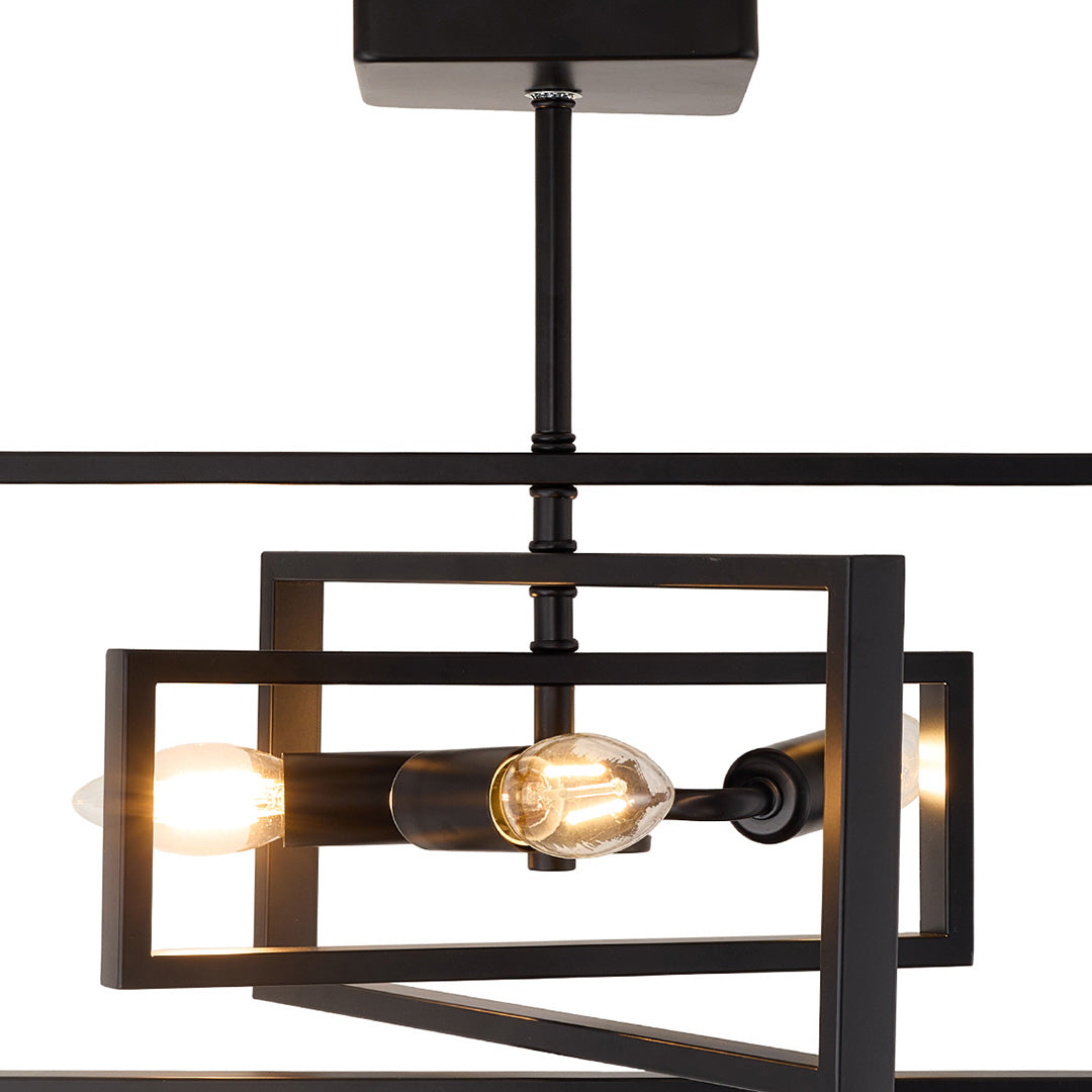 Industrial Semi-Flush Mount Ceiling Light