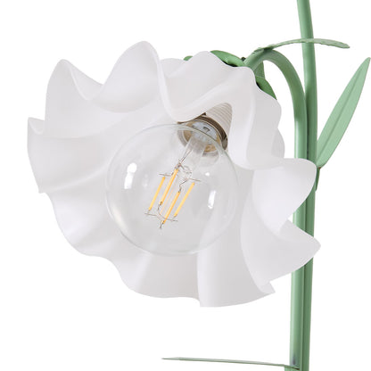 2-Light Flower Floor Lamp with Floor Switch