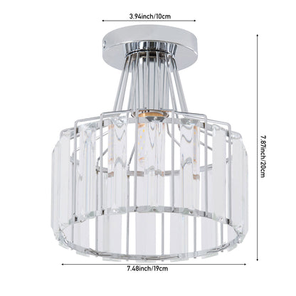 E27 Modern Crystal Ceiling Light