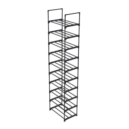 10 Tier Customizable Metal Shoe Rack