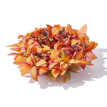 Halloween Maple Leaf Berry Wreath Artificial Wreath