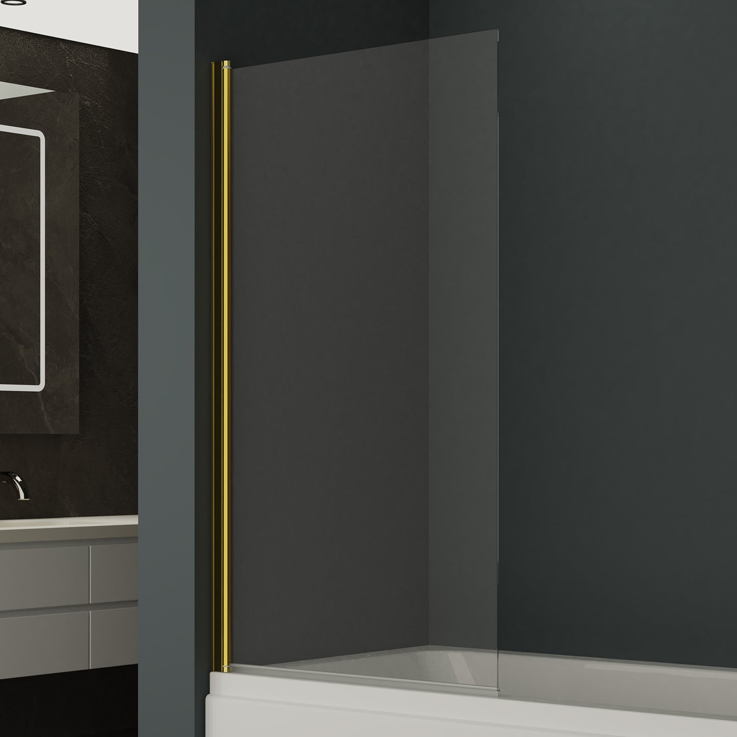 180 Degree Rotation Over Bath Shower Screen