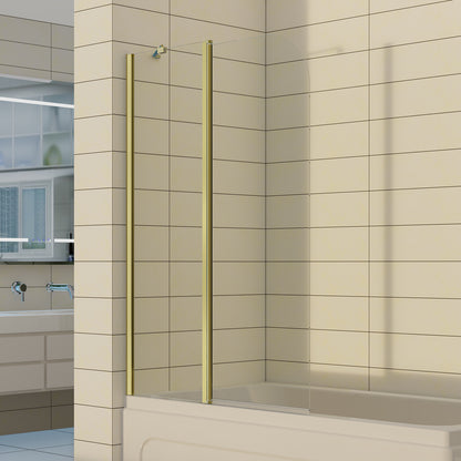 2-Section 180°Pivot Over Bath Shower Screen