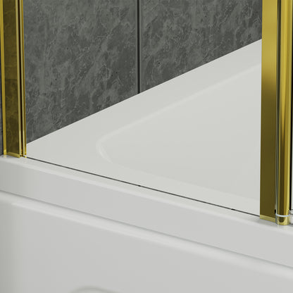 2-Section 180°Pivot Over Bath Shower Screen