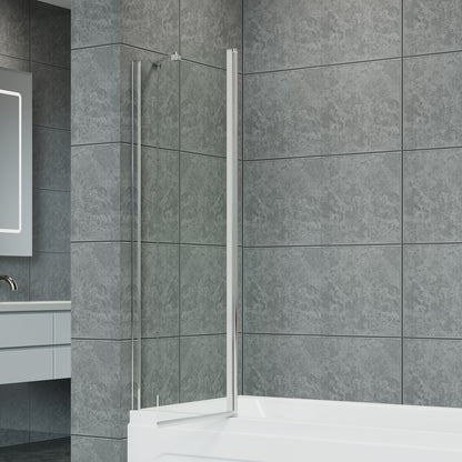 2-Section 180°Pivot Over Bath Shower Screen