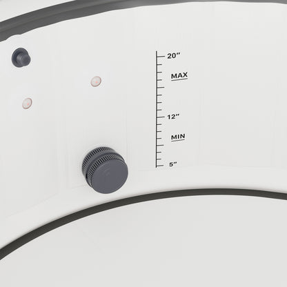 206cm x 71cm White Inflatable Hot Tub with Bubble Massage