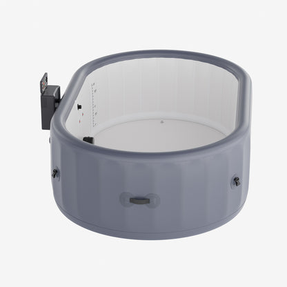 255cm x 71cm Grey Inflatable Hot Tub with Bubble Massage