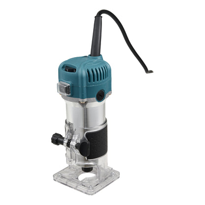 800W 6-Speed Electric Wood Router with Router Bits Set