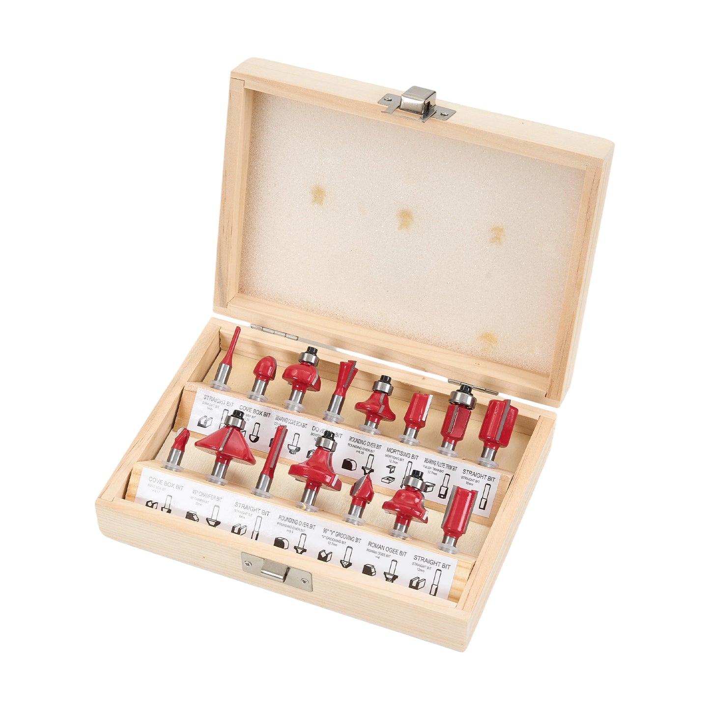 800W 6-Speed Electric Wood Router with Router Bits Set