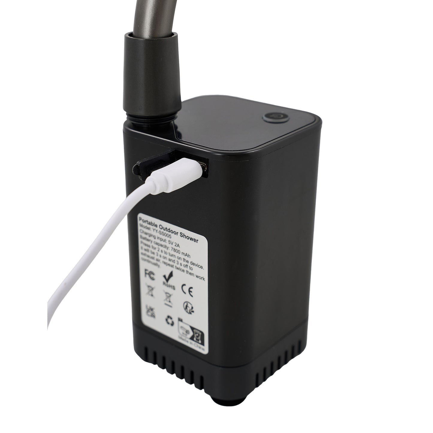 Rechargeable Shower Pump With LED Display