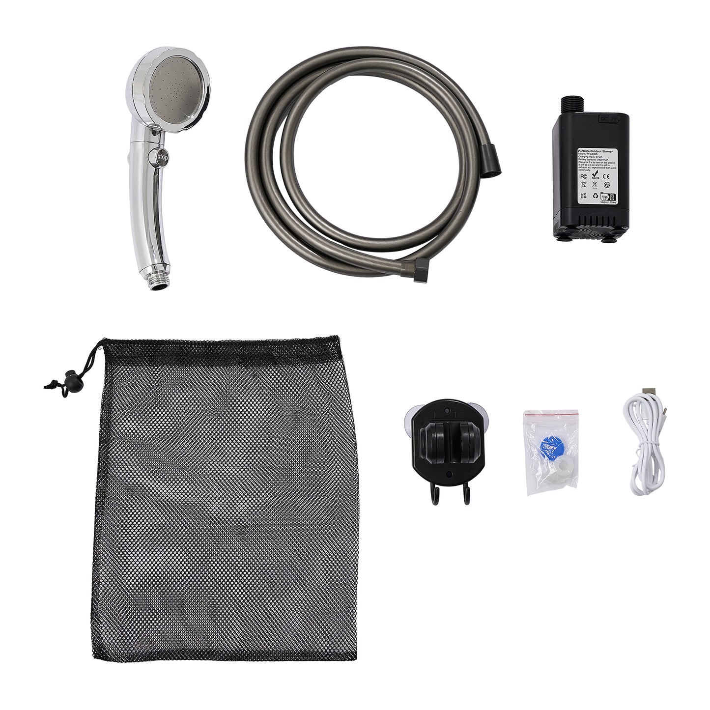 Rechargeable Shower Pump With LED Display