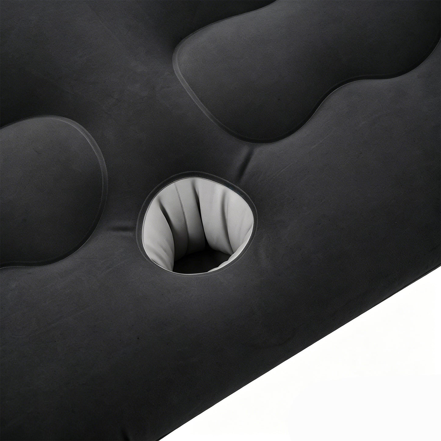 Inflatable Flocked Car Air Mattress with Built-in Pump