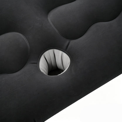 Inflatable Flocked Car Air Mattress with Built-in Pump