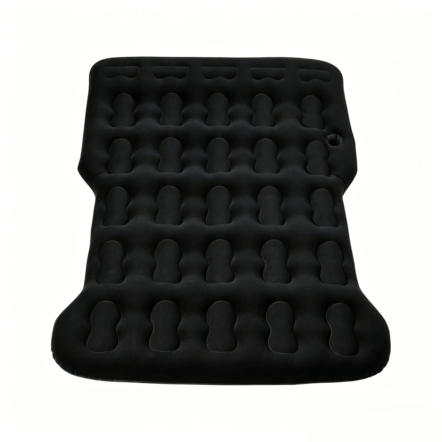 Inflatable Flocked Car Air Mattress with Built-in Pump