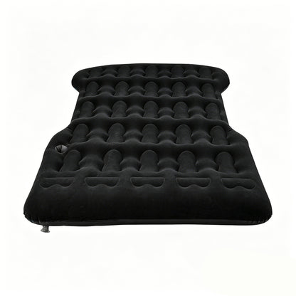 Inflatable Flocked Car Air Mattress with Built-in Pump