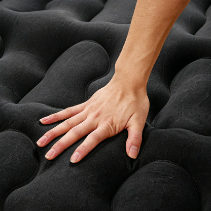 Inflatable Flocked Car Air Mattress with Built-in Pump