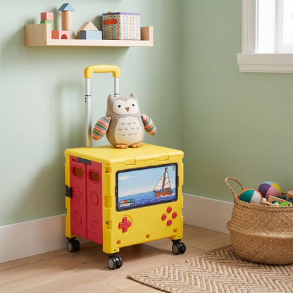 Folding 32L Shopping Trolley Cart with Wheels
