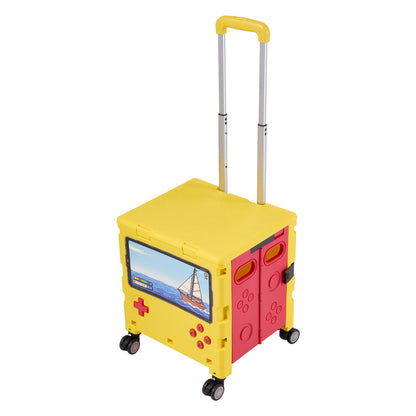 Folding 32L Shopping Trolley Cart with Wheels
