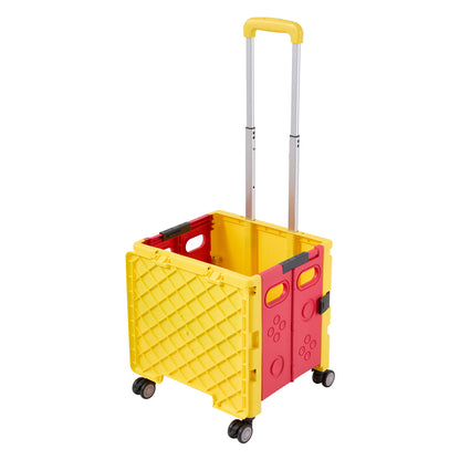 Folding 32L Shopping Trolley Cart with Wheels