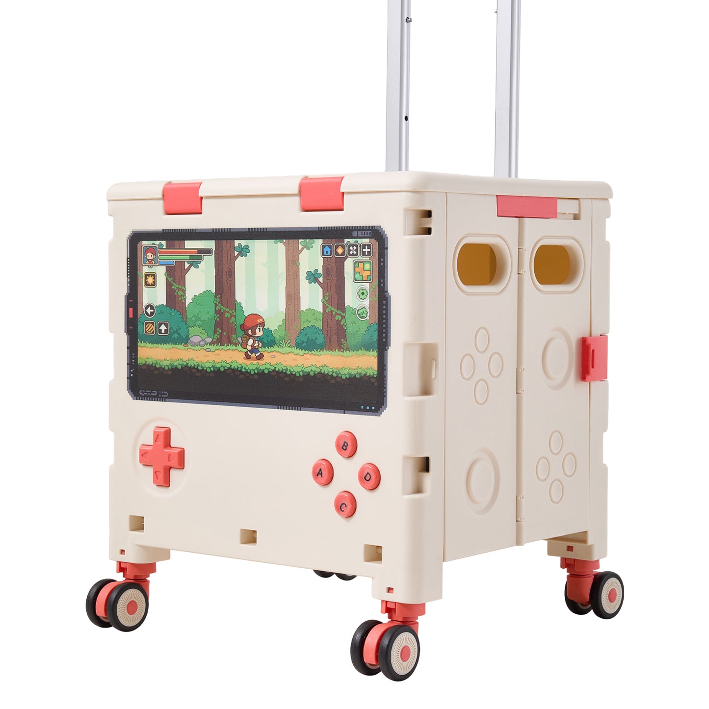 Folding 32L Shopping Trolley Cart with Wheels