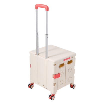 Folding 32L Shopping Trolley Cart with Wheels