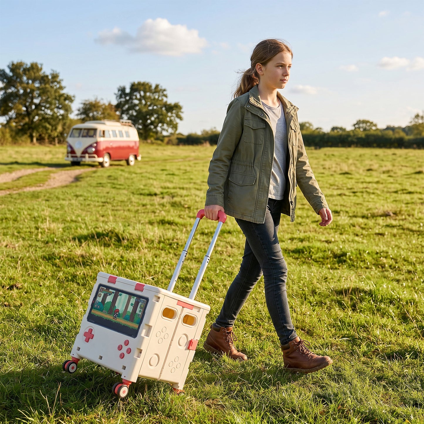 Folding 32L Shopping Trolley Cart with Wheels