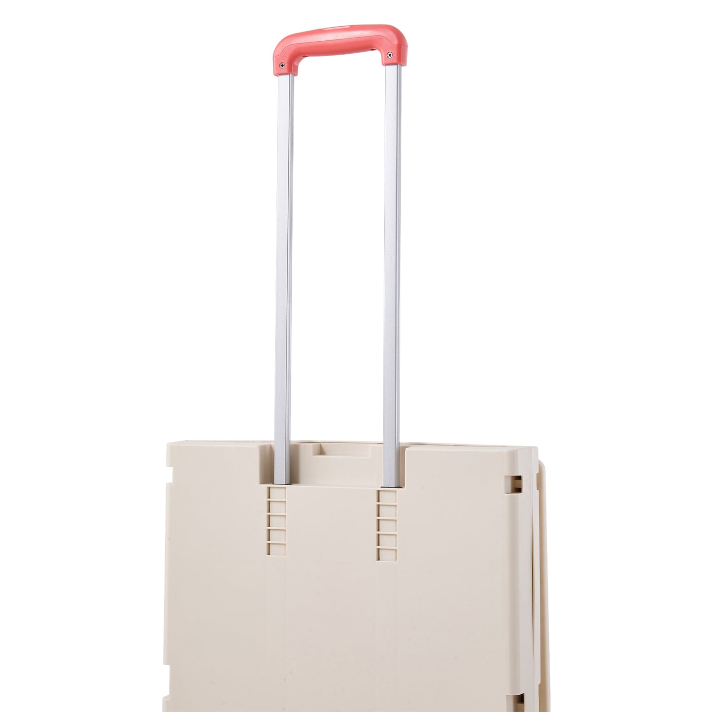 2-Tier Folding 72L Shopping Trolley Cart with Wheels